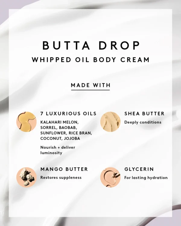 Butta Drop Refill Whipped Oil Body Cream with Tropical Oils + Shea Butter - Image 6