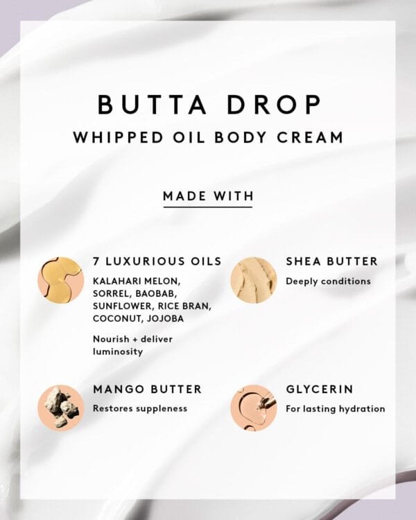 LIL BUTTA DROPZ MINI SHIMMERING WHIPPED OIL BODY CREAM TRIO - Image 6