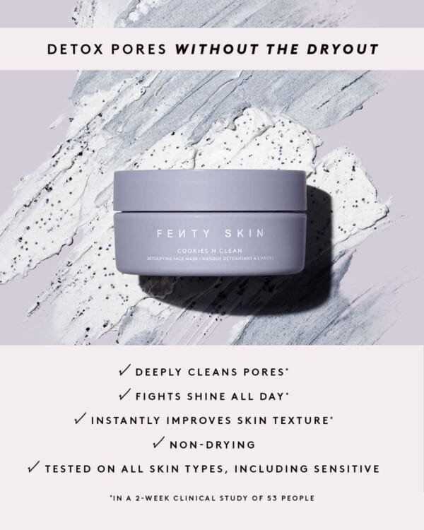 COOKIES N CLEAN WHIPPED CLAY PORE DETOX FACE MASK WITH SALICYLIC ACID + CHARCOAL - Image 4