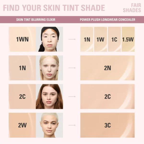 Skin Tint Blurring Elixir & Power Plush Concealer Duo - Image 5