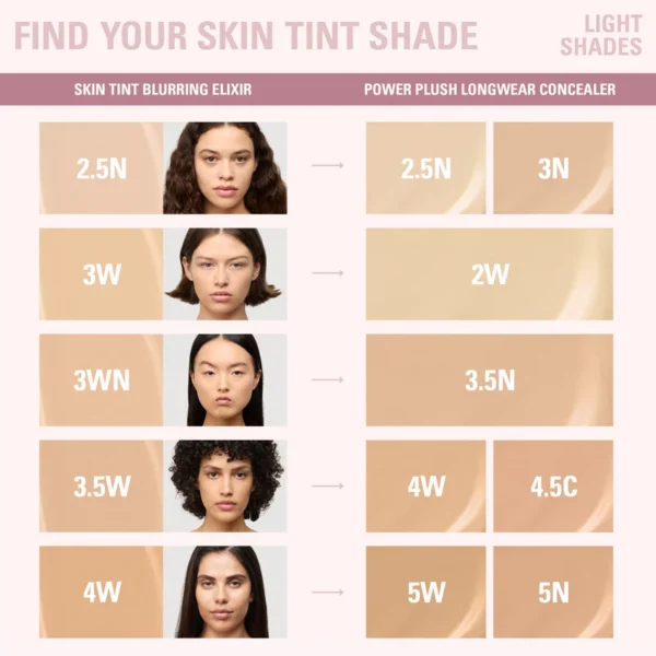Skin Tint Blurring Elixir & Power Plush Concealer Duo - Image 4