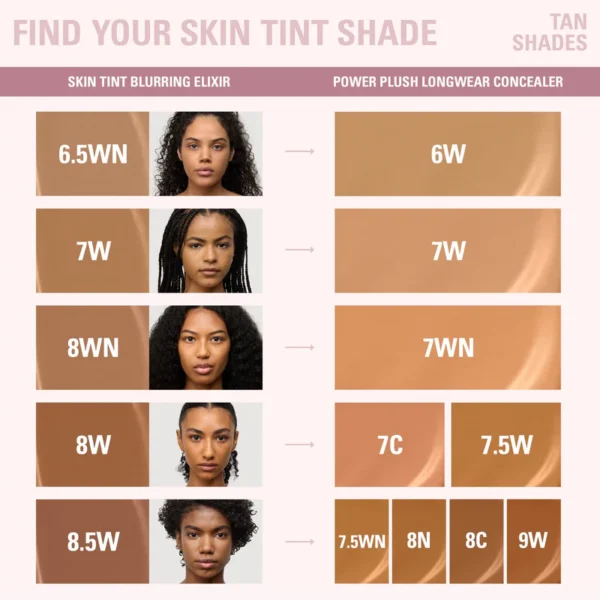 Skin Tint Blurring Elixir & Power Plush Concealer Duo - Image 2